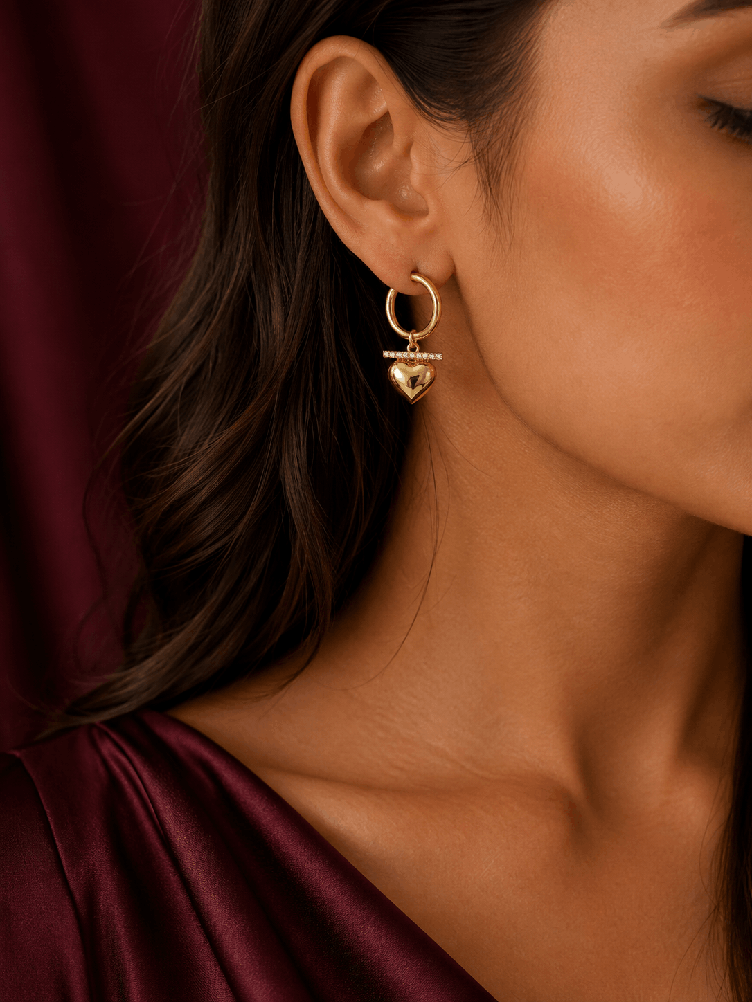 Puffy Heart Hoops