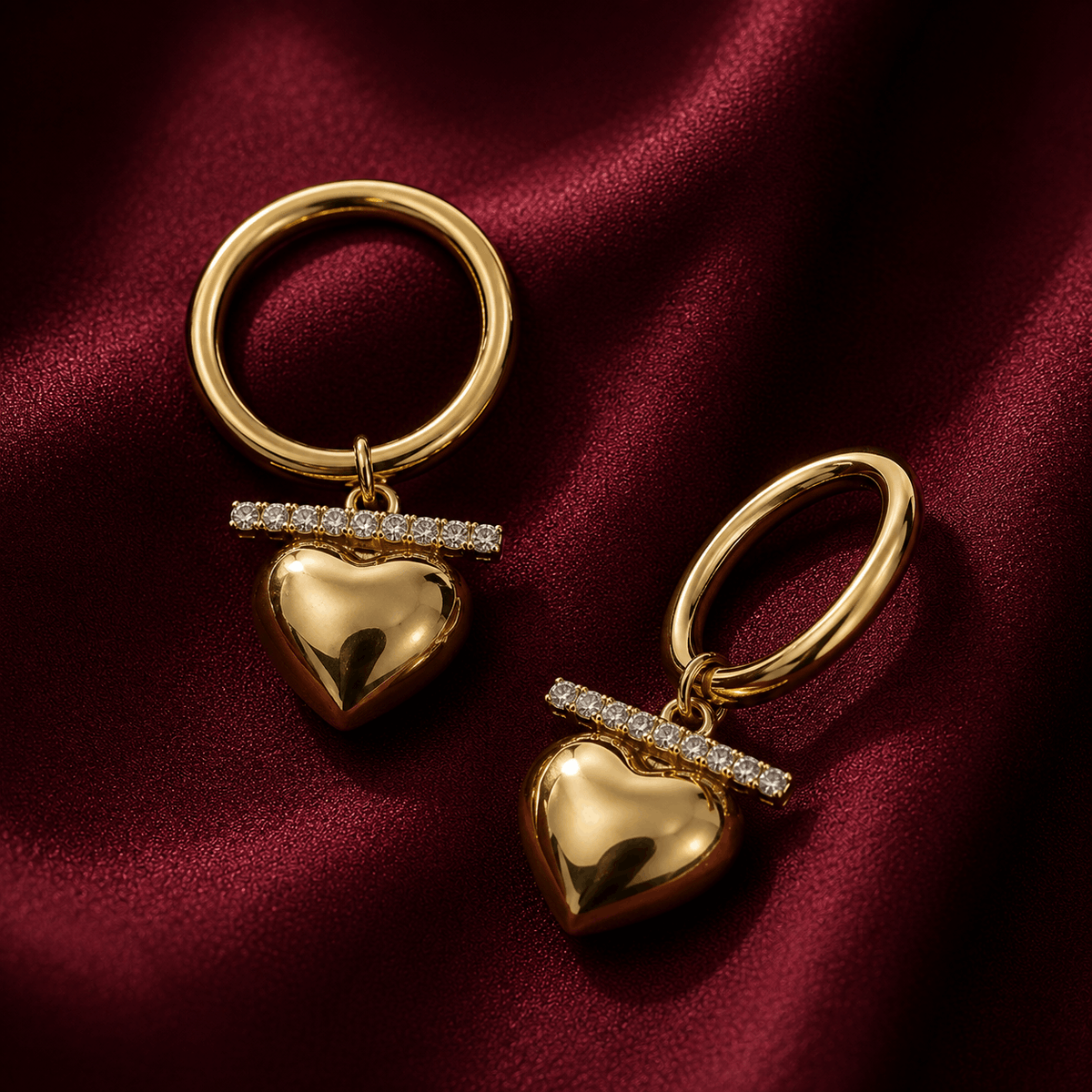 Puffy Heart Hoops
