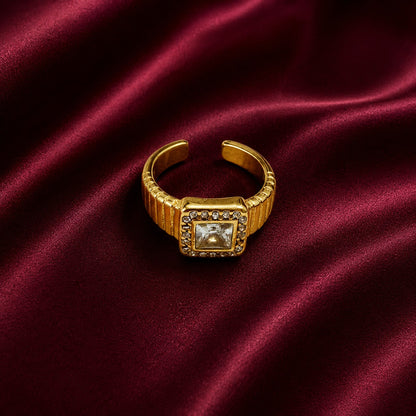 Classy Gold Statement Ring