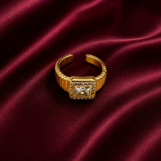 Classy Gold Statement Ring