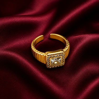 Classy Gold Statement Ring