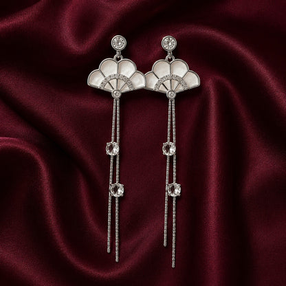 Daisy fan Drops (Silver)