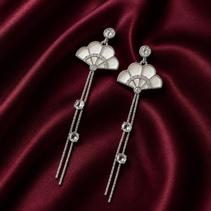 Daisy fan Drops (Silver)